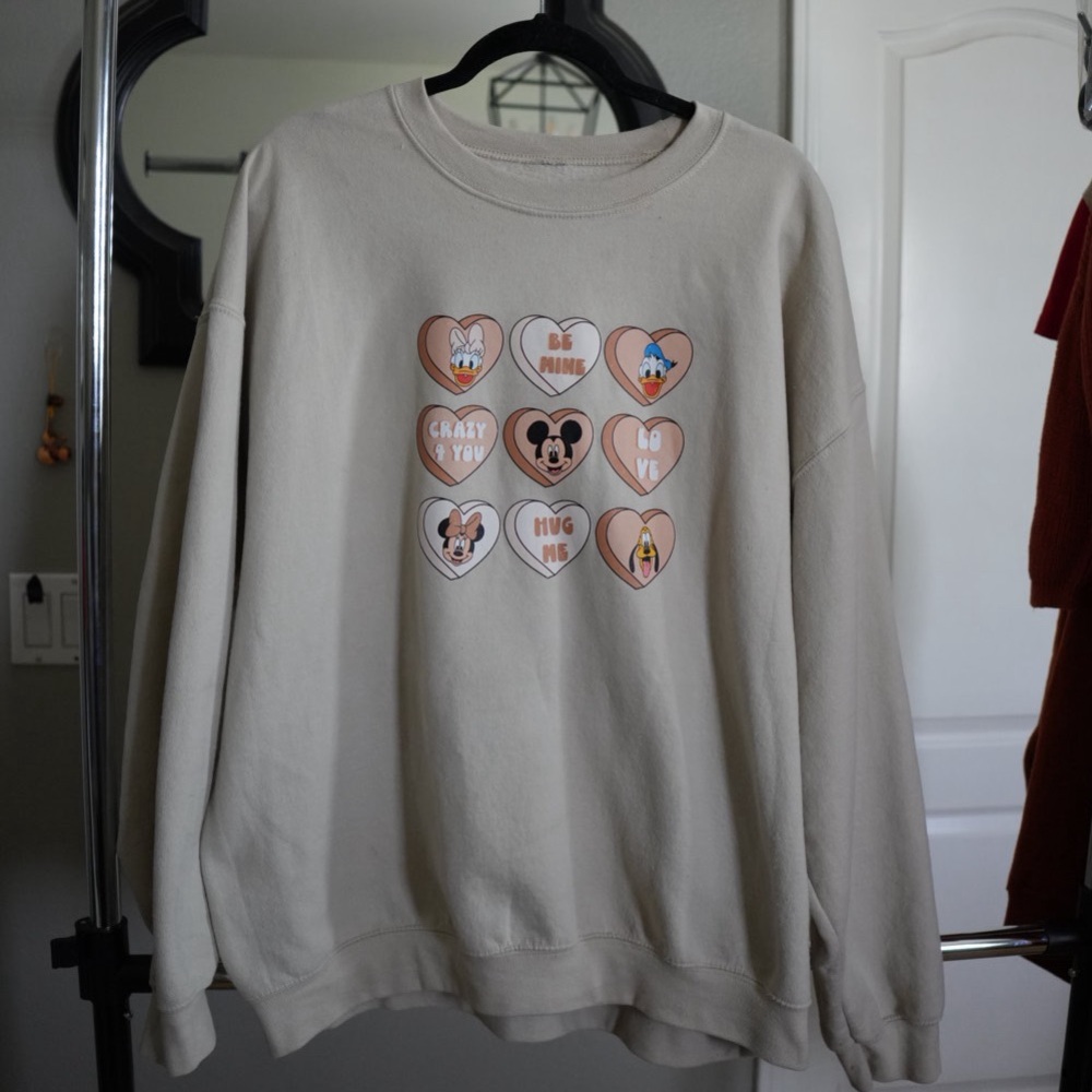 Mickey and Friends Disney Valentines Day Sweatshirt